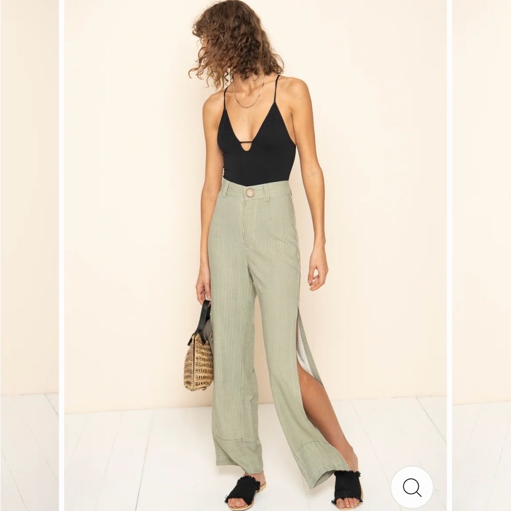 ROVE SWIMWEAR: FLYNN TROUSER PANT | RIVIERA STRIPE OLIVE
